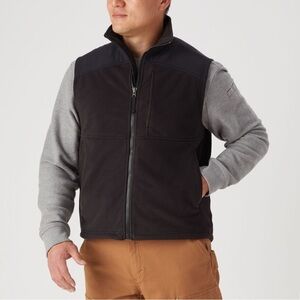 Duluth Trading Company Men's Shoreman's Fleece Gridlock Vest workwear camping